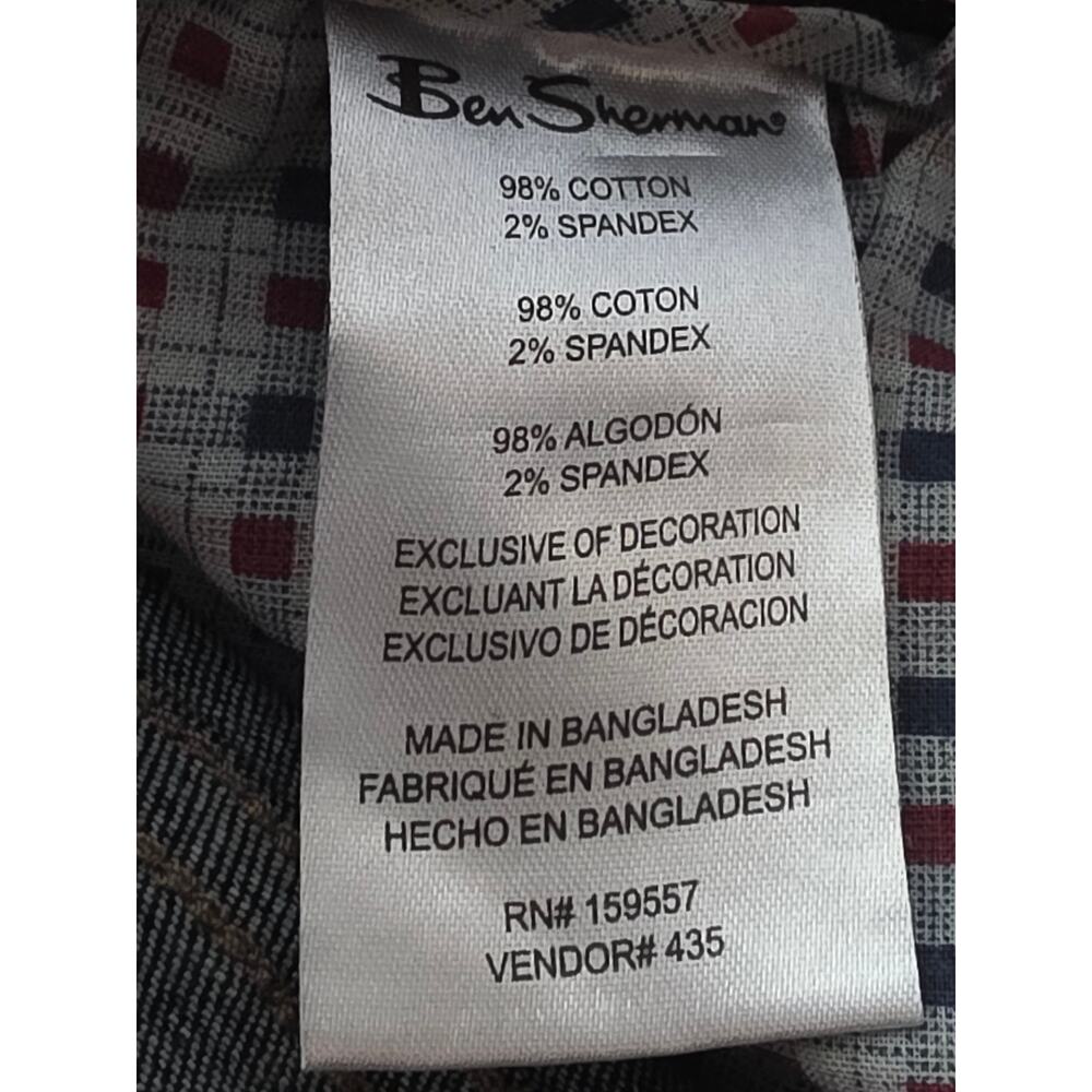 Ben Sherman Jeans Men's 30x32 Straight Fit Dark Wash Dark Blue NWT - Picture 5 of 5